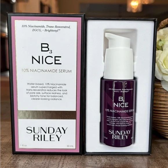 NEW Sunday Riley B3 NICE 10% Niacinamide SERUM **Full Size** - Picture 4 of 8
